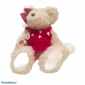 Retired Oversized Boyds Bear Red Hearts Valentines